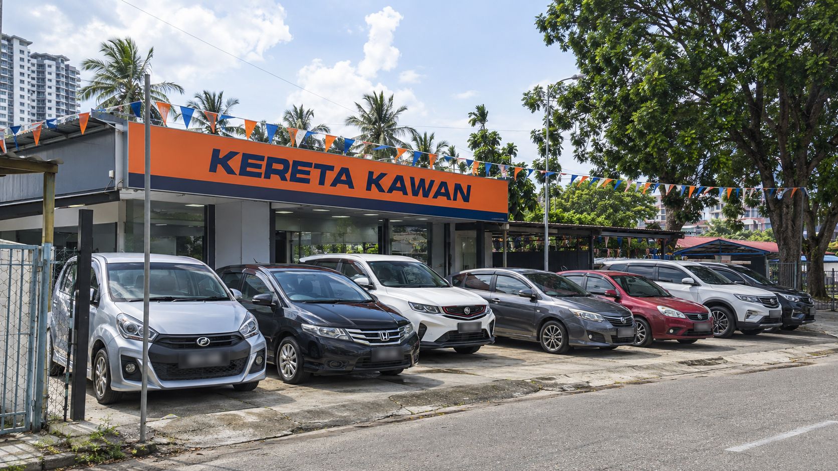 Kereta Kawan forecourt in Jelutong, Penang